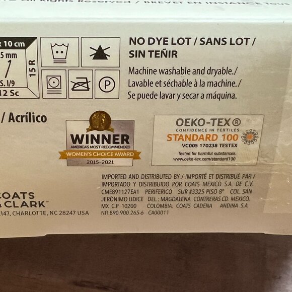 Red Heart OGo Super Saver Yarn Tangle-Free Quick-Start Format 2-Pack - Picture 8 of 10